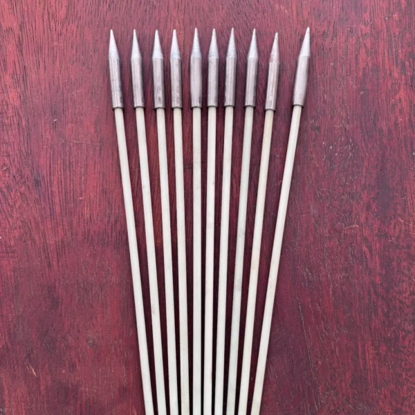 Flechas de Fibra de Vidro 28 cm – Ponta Aço Carbono | ATX-2 e ARX