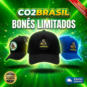 Boné CO2Brasil Edição Limitada - Boné exclusivo para pesca e atividades ao ar livre
