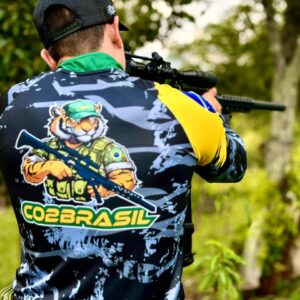 Camisa de Pesca CO2Brasil - Cinza